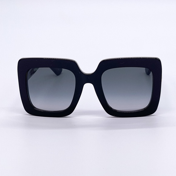 NEW GUCCI GG0328S 001 SQUARE WOMEN SUNGLASSES GUCCI NEW COLLECTION EYEWEAR - Picture 4 of 12